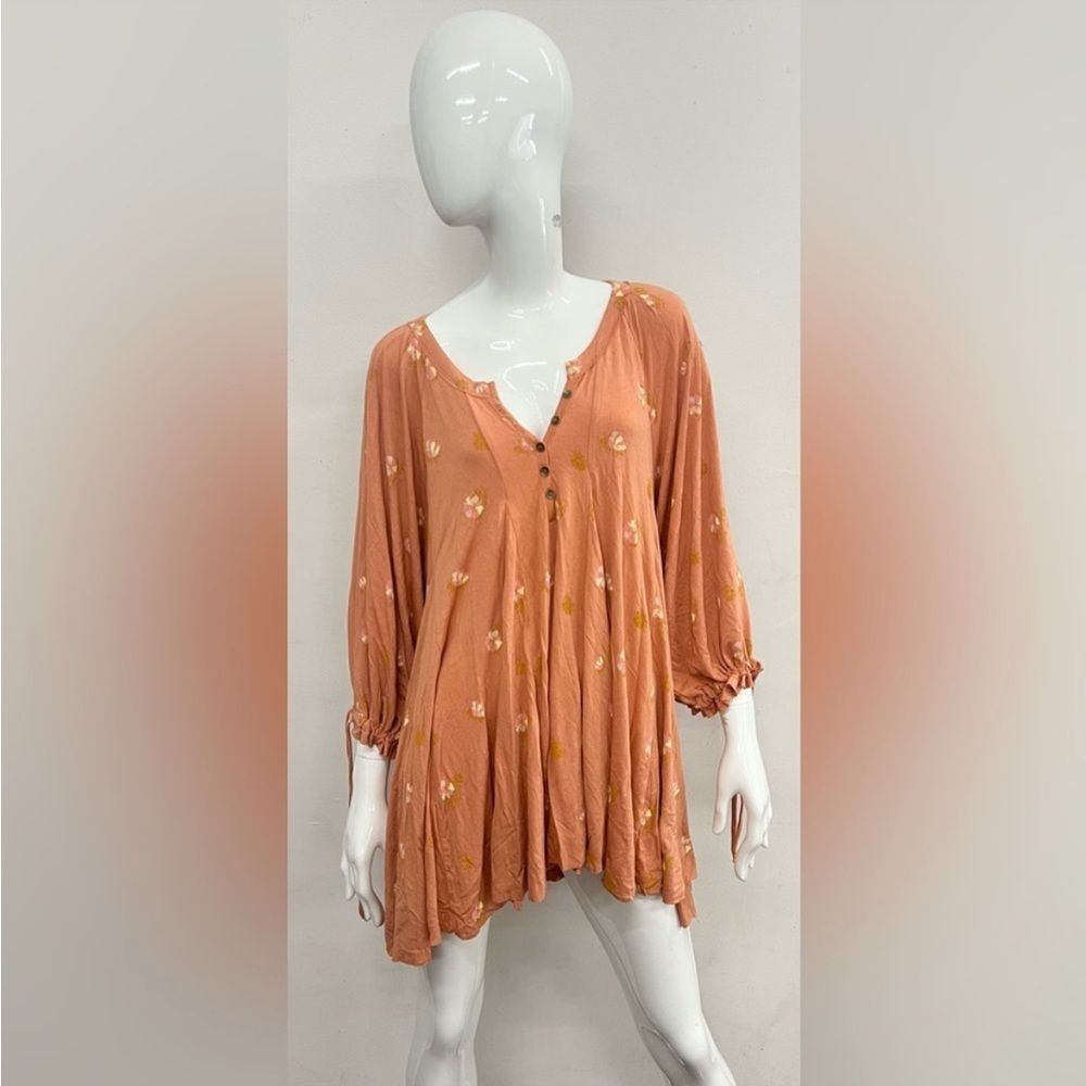 Free People Winter Sun Dress In Orange